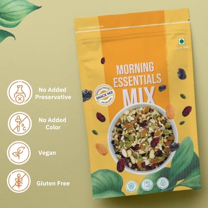 Ambrosia Morning Essential Trail Mix 200g | High Fibre | Curbs Cravings | Loaded with Seeds , Cranberries , Black Currants and Almonds
