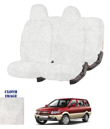 Chevrolet Tavera White 10 Seater Car Seat Cover