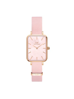 Daniel Wellington Quadro 20x26 mm Pink Rectangle Dial Women Watch - DW00100509-Pink