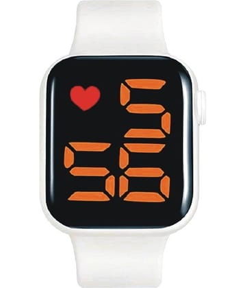 Renaissance Traders - White Silicon Digital Men's Watch