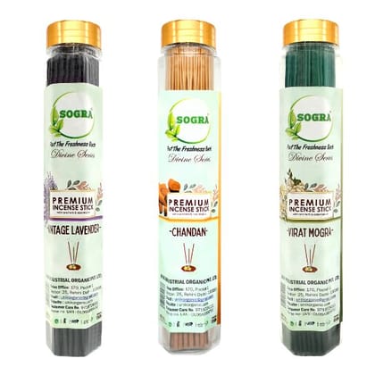 Sogra Exclusive Assorted Premium Incense Sticks For Pooja With Fragrances