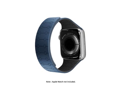 DailyObjects Snap On Apple WatchBand (42/44/45/49mm) - Blue Velour