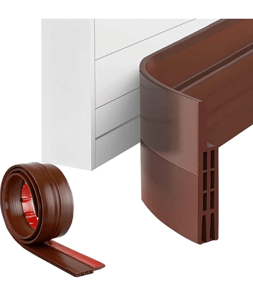 Door Draft Stopper | Silicon Door Bottom Sealing Strip | Self Adhesive Door Gap Filler Rubber | Door Bottom Sealing Strip Guard | Protector from Cockroach, Bugs, Air&Dust 1M (Brown)