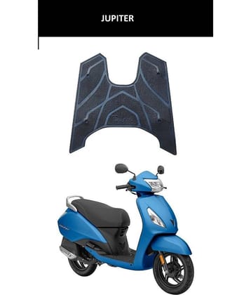Autoxygen Anti skid Scooter/Scooty Foot Mat Rubber Floor Mat Accessories for TVS Jupiter