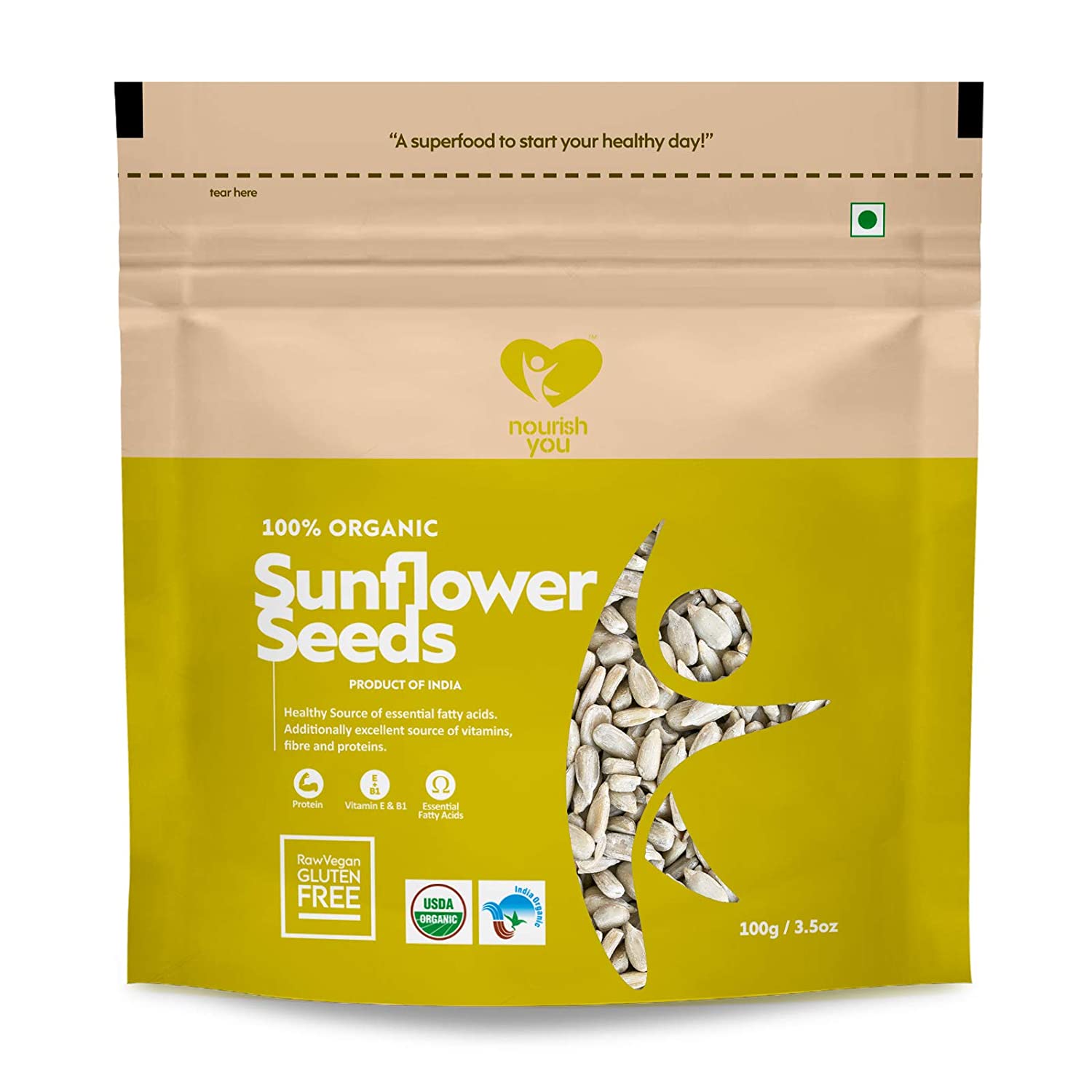 nourish you Raw Sunflower Seeds