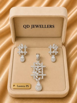 Lustera Silver Pendant Set Lustera Silver Pendant Set