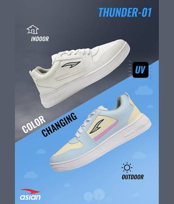 ASIAN THUNDER-01-BIG White Men's Sneakers