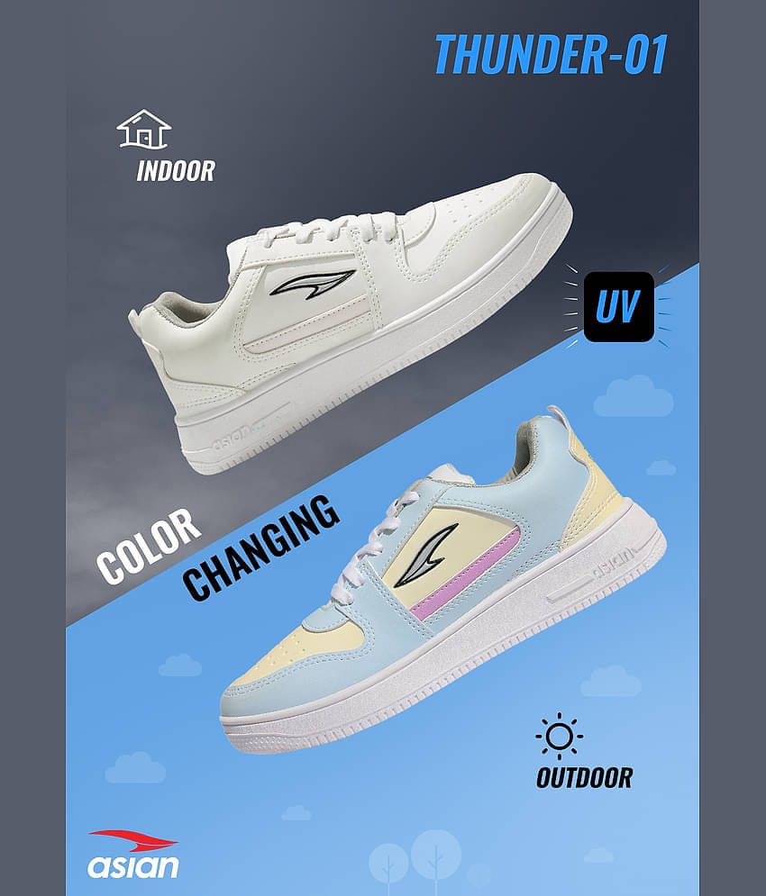 ASIAN THUNDER-01-BIG White Men's Sneakers