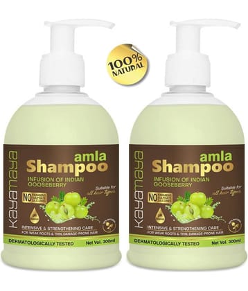 Kayamaya Amla Shampoo for Hair Growth & Root Strengthening Shampoo 600 mL Pack of 2