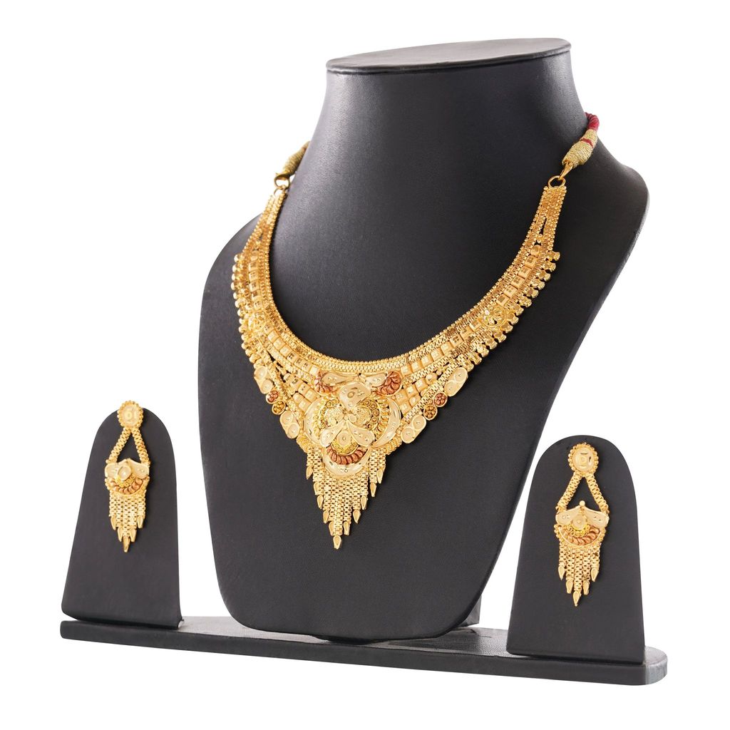 Indian bridal choker Set with Earrings – Perfect for Brides