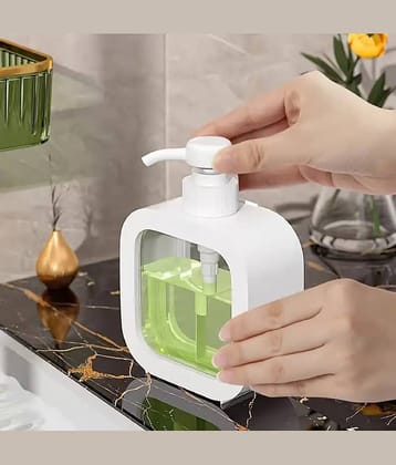 forral Plastic Empty Bottle Soap Dispenser For Bathroom Kitchen Large-Capacity Dispensing Bottled Hand Soap Dish Soap Shower Gel Shampoo Washing Powder Replacement Empty Bottle