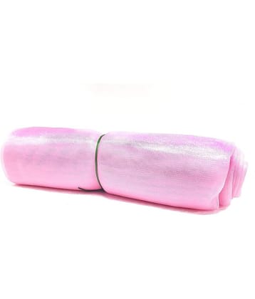 PRANSUNITA Decoration Tissue Organza Fabric, 42 inches Width, 9 MTS, for Use in Fancy Gift Wrapping, Room, Party, Wedding Decorations, Color - Pink