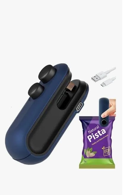 Portable Mini Sealing Machine, Handheld Packet Sealer for Food, Snacks, Chips, Fresh Storage, Plastic Bags Sealing Machine