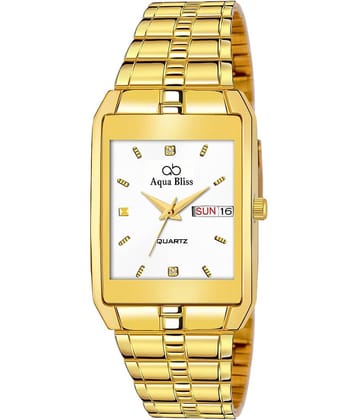 AQUA BLISS - Gold Stainless Steel Analog Men's Watch
