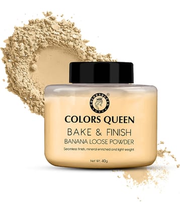 Colors Queen Bake & Finish Banana Loose Powder (Shade - 01)