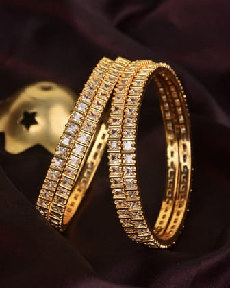 Sqaure Stone Bangles-2'6"