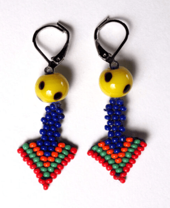 Sahaj Arrow Blue Earrings-LA-ER-AR-01