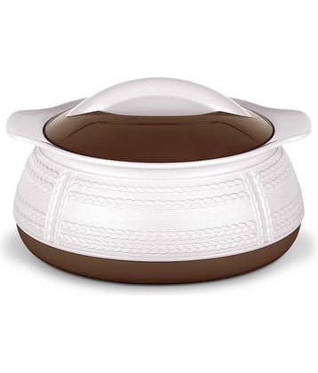 Milton Adore 1500 Insulated Inner Stainless Steel Casserole, 1.25 Litres, White | BPA Free | Food Grade | Easy to Carry | Easy to Store | Ideal For Chapatti | Roti | Curd Maker