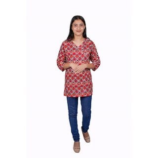 Kid Kupboard Cotton Girls Kurti, Multicolor, Full-Sleeves, 16-17 Years KIDS6551