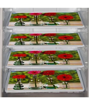 E-Retailer Set of 4 PVC Multi Fridge Mats
