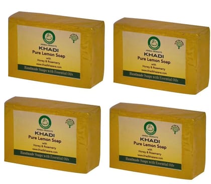 Khadi Herbal Pure Lemon Soap 125 gm Pack of 4