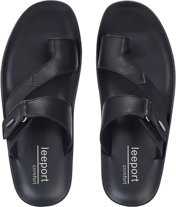 Leeport - Brown Men's Leather Slipper