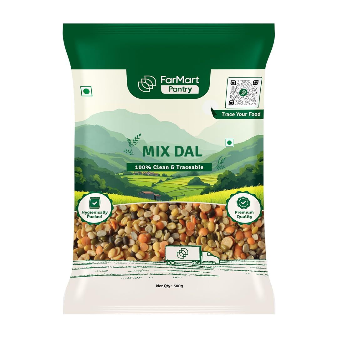 FarMart Pantry Mix Dal (500g) | Protein-Rich, Wholesome & Handpicked | Ideal for Everyday Meals & Comforting Dals