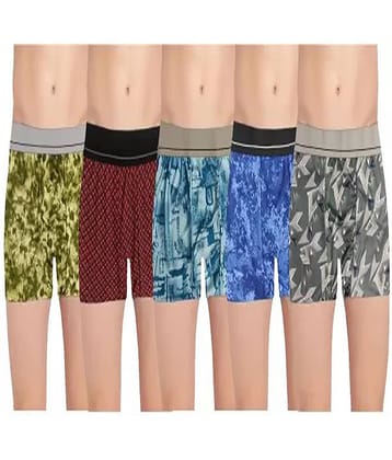 Cavenders Pack of 5 Nylon Trunks For Men's ( Multicolor )