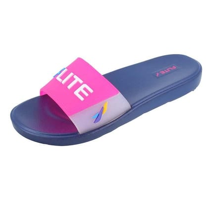 Flite FL414 Navy Dark Pink L No 7 Ladies Slides