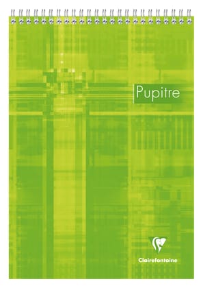 Clairefontaine Pupitre Square Ruled Wirebound Notepad - A4-Green