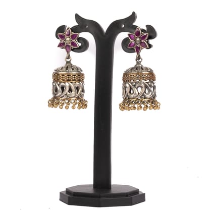 Silver 2 tone Earrings (Multi-Design)
