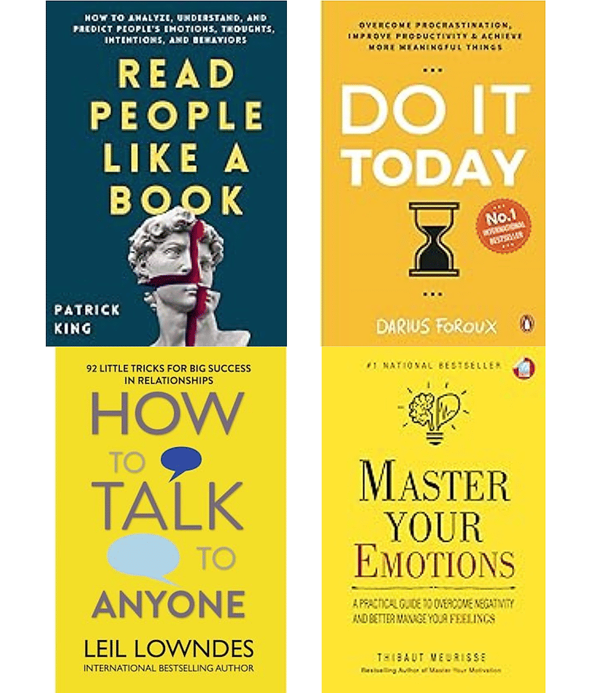 How To Talk Any One + Do It Today + Master Your Emotion +  Read People Like A Book