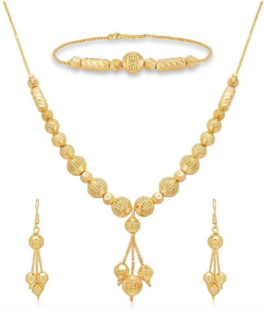 Sukkhi - Gold Alloy Necklace Set ( Pack of 1 )