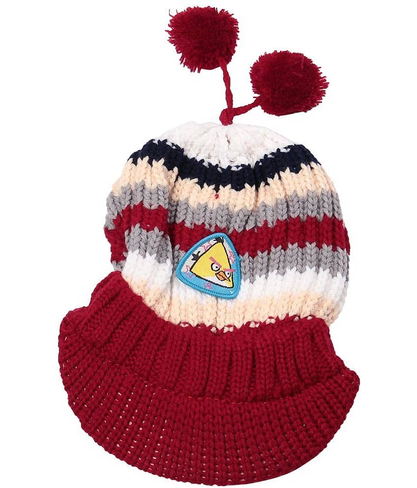 Bizarro.in Maroon Woollen Cap For Boy