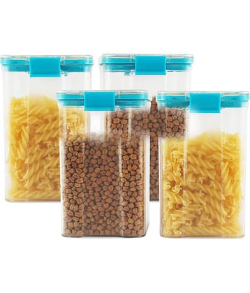 PearlPet - Blue Polyproplene Food Container ( Pack of 4 )