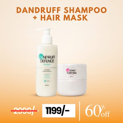 DANDRUFF DEFENCE SHAMPOO + HAIR MASK