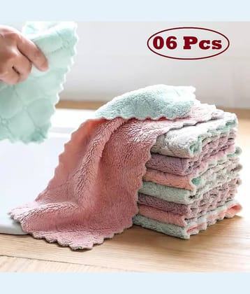 VillWin Hand Towels, Face cloths, Super Absorbent Coral Velvet Dishtowels