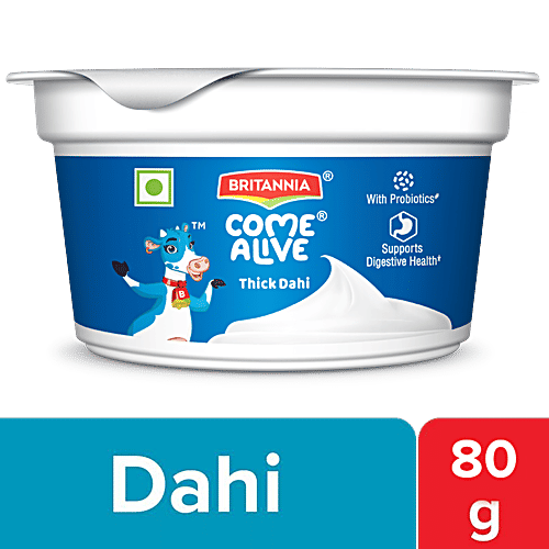 Britannia COME ALIVE Thick Dahi, 80 g Cup