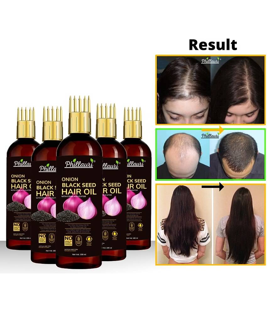 Phillauri - Hair Growth Onion Oil 500 ml ( Pack of 5 )