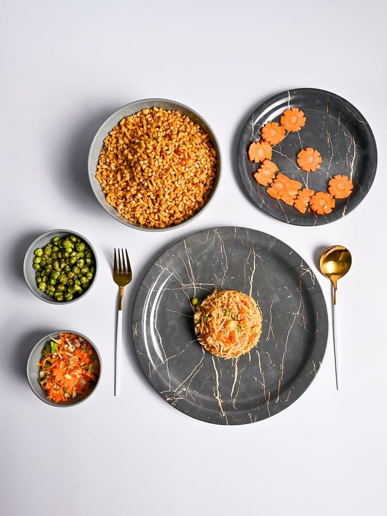 MARKET99 Grey Static Dinner Set