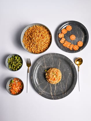 MARKET99 Grey Static Dinner Set