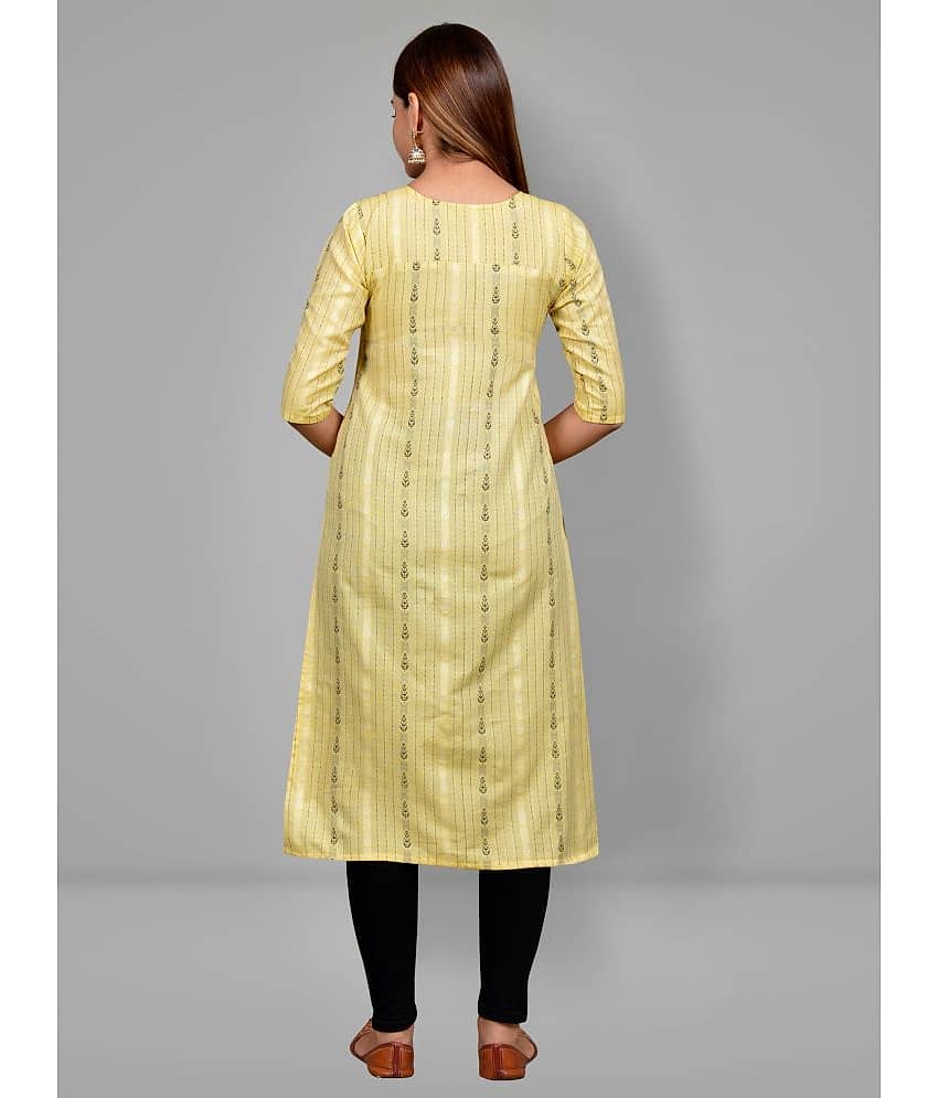Lerkiza Yellow Cotton Maternity Kurta