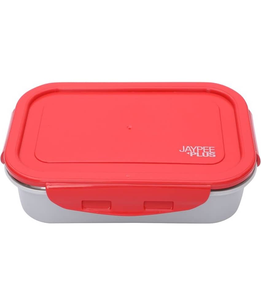 Jaypee - Red Stainless Steel Lunch Box ( Pack of 1 )