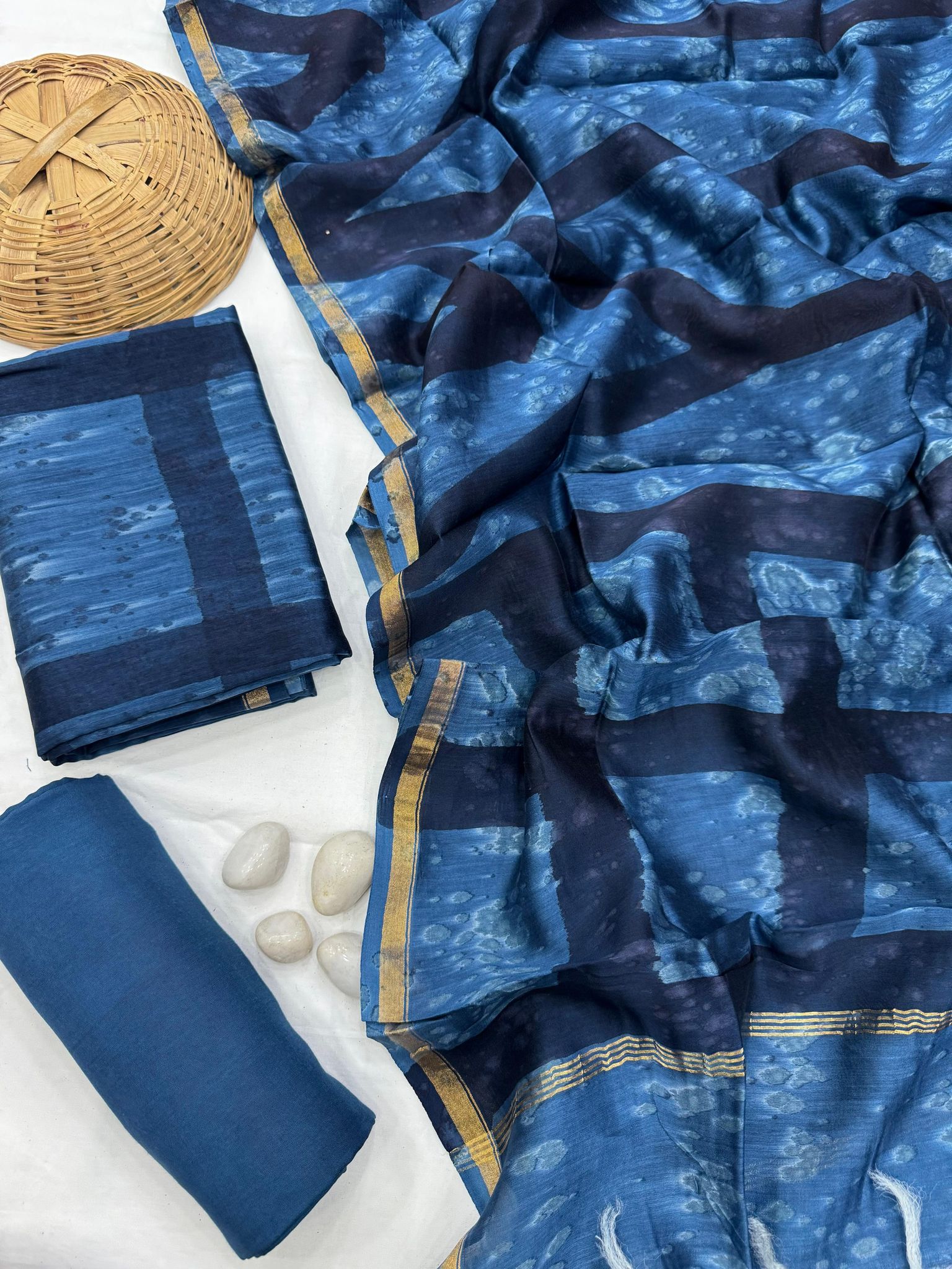Chanderi Silk Suit Set