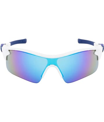 Fair-X White Oval Sunglasses ( Pack of 1 )