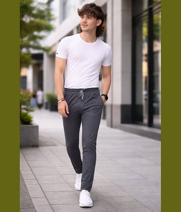 Kashvi Grey Lycra Men's Trackpants ( Pack of 1 )