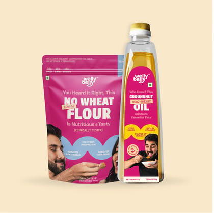 The Combo Pack features Welly Bellys essentials, including No Wheat Flour and Groundnut Oil The Combo Pack features Welly Bellys essentials, including No Wheat Flour and Groundnut Oil