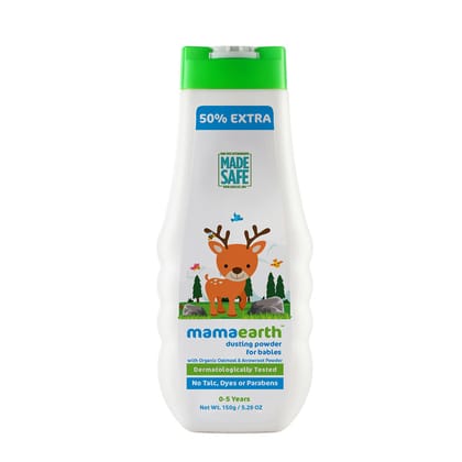 Mamaearth Talc Free Organic Dusting Powder for Babies - 50% Extra-150gm