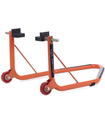 GrandPitstop Rear Paddock Stand with Swingarm Rest - Orange