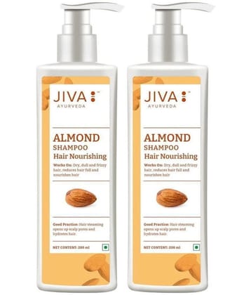 Jiva Almond Shampoo 200ml each, For Hair Brightning (Pack of 2)